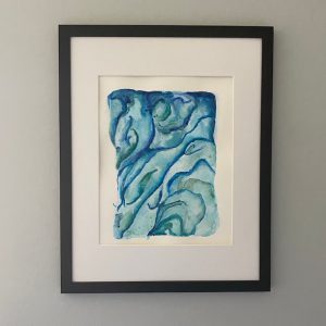 abstract blue watercolor